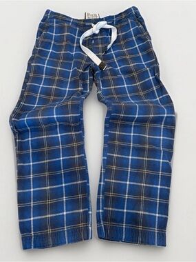 Y2K Ruehl No.925 Plaid Lounge Pants Men's Size Medium AF Blue Heavyweight